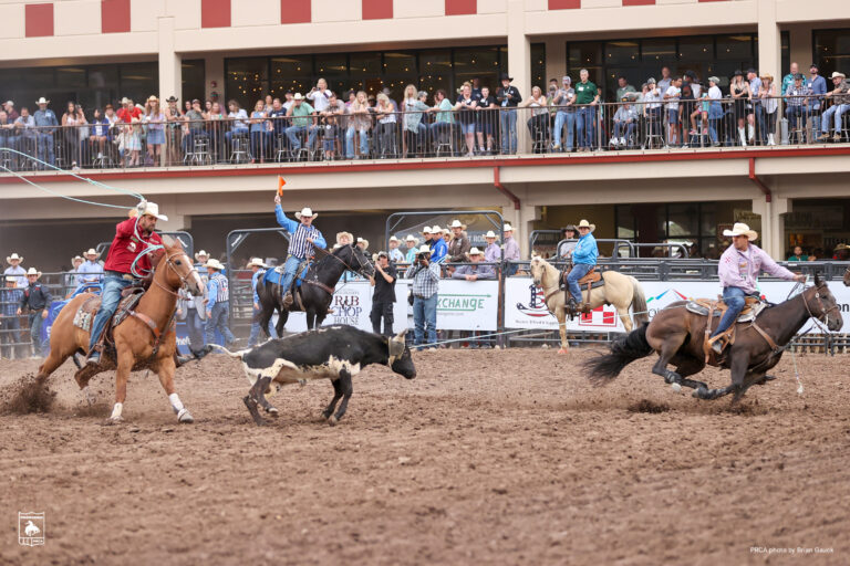 Team RopingRhen Richard Jeremy Buhler PPOB NFR PRCA photo by Brian Gauck