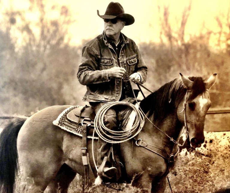 Jack Stephenson horseback.